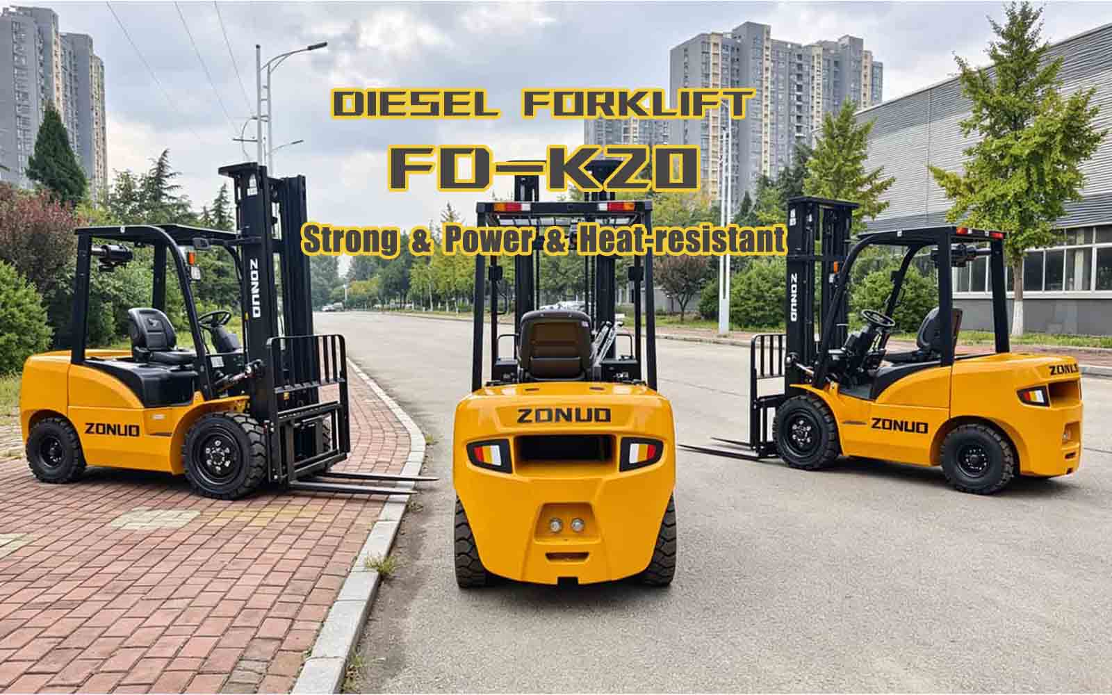 High Configuration 2 Ton Diesel Forklift | Heavy-Duty Industrial Lifting Forklift Truck